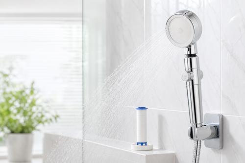Hand-held filter shower head