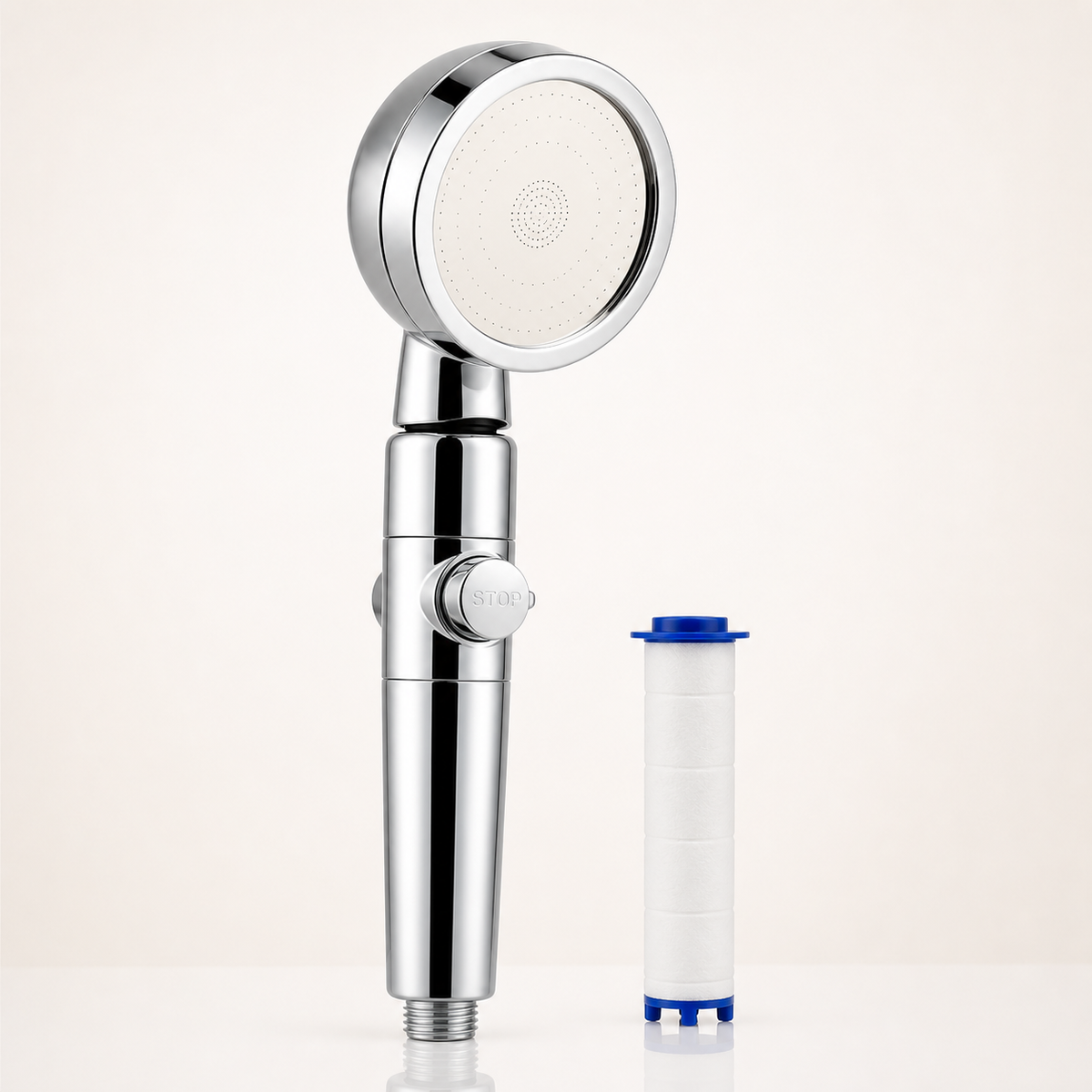 Hand-held filter shower head
